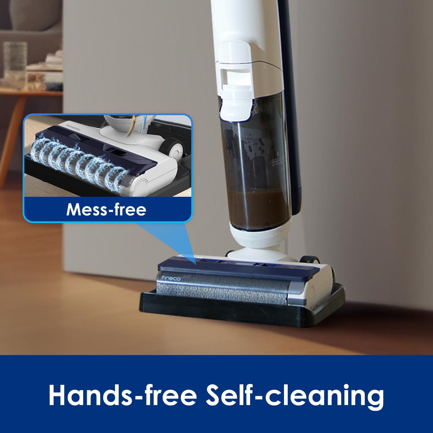 Tineco iFLOOR 5 Breeze Complete Wet Dry Vacuum Cordless Floor Washer, One-Step Cleaning for Hard Floors