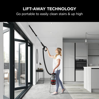 Shark Corded Upright Vacuum Cleaner 1.1L with Lift-Away Technology, Pet Model, LED Headlights